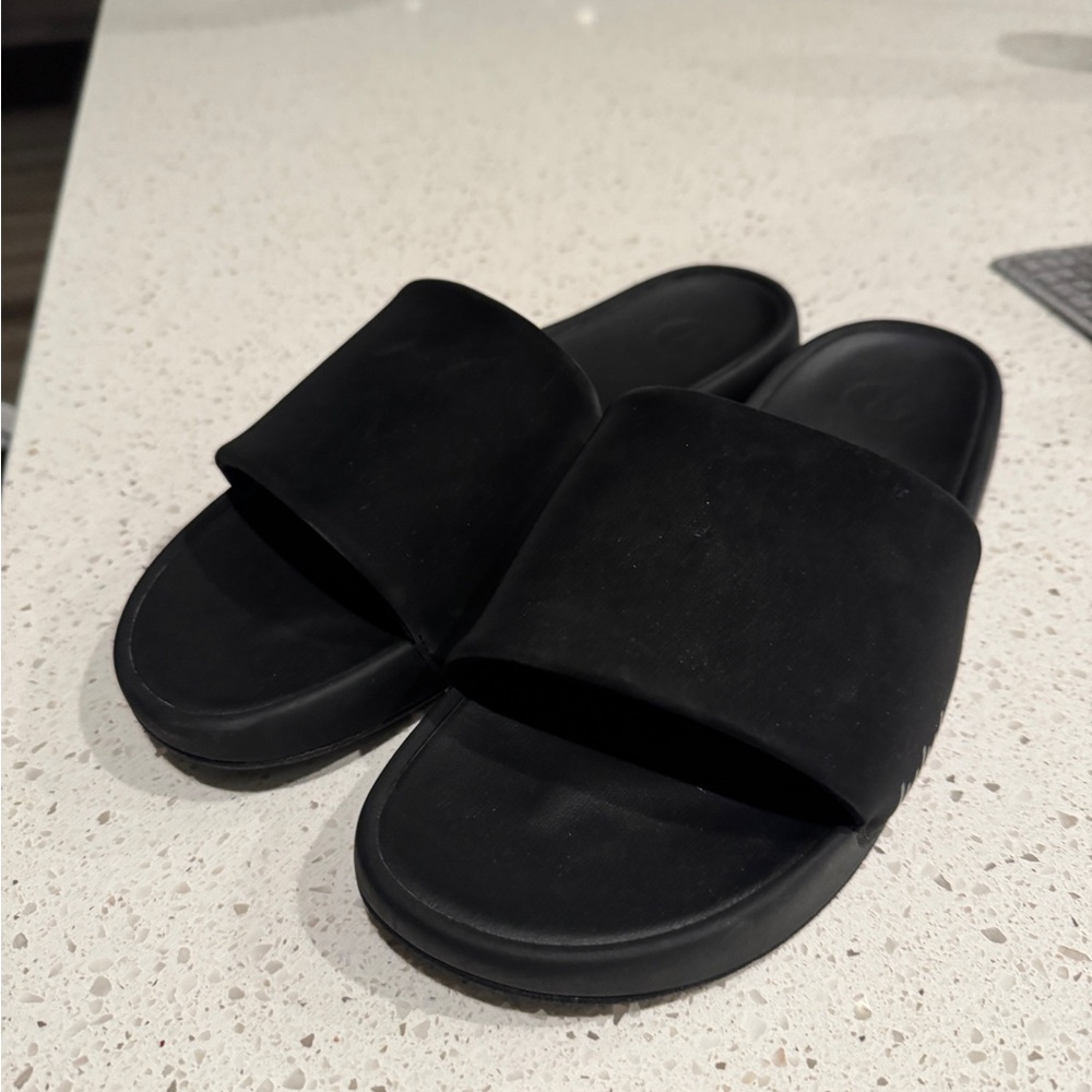 Black Slide Sandals